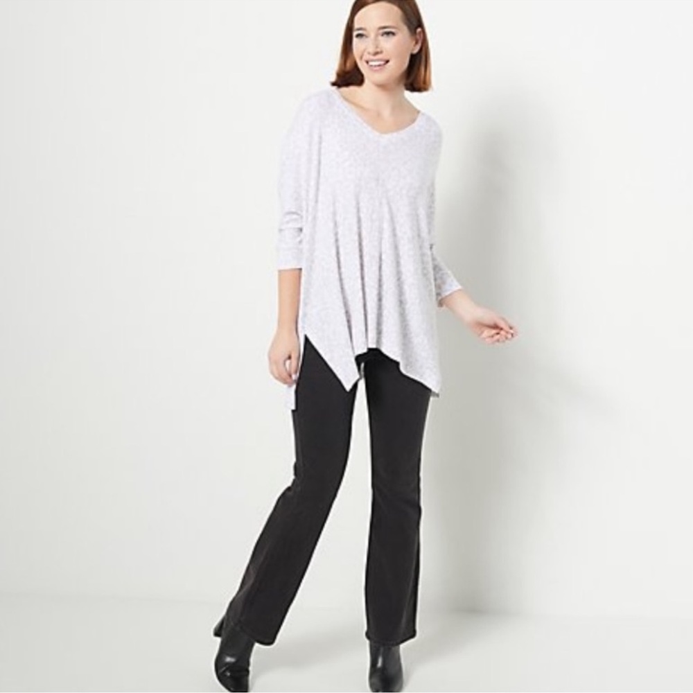 Laurie Felt Fuse Modal Knit Pullover Tunic Gray Size XS/S